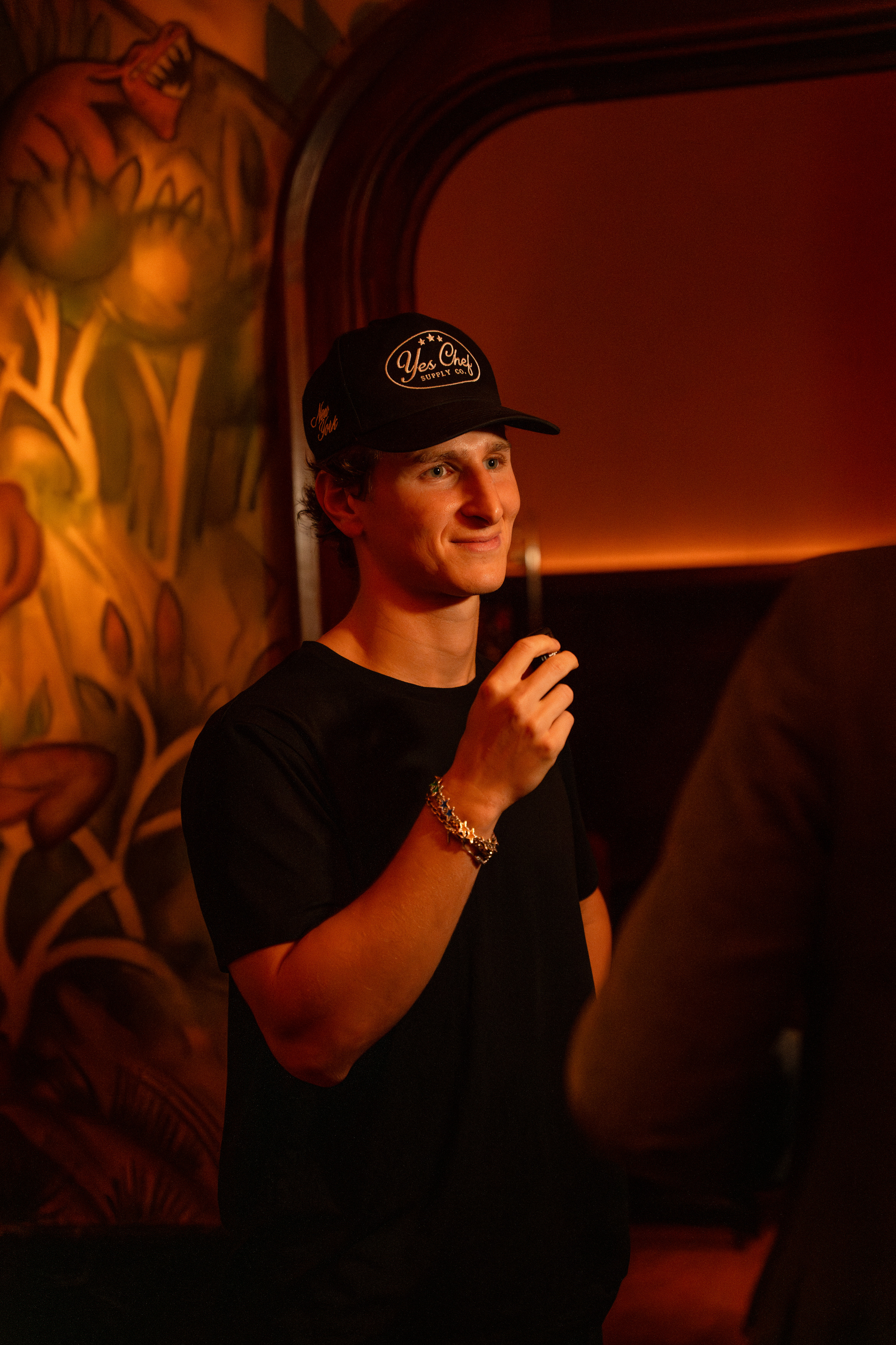 Creator speaking at an event